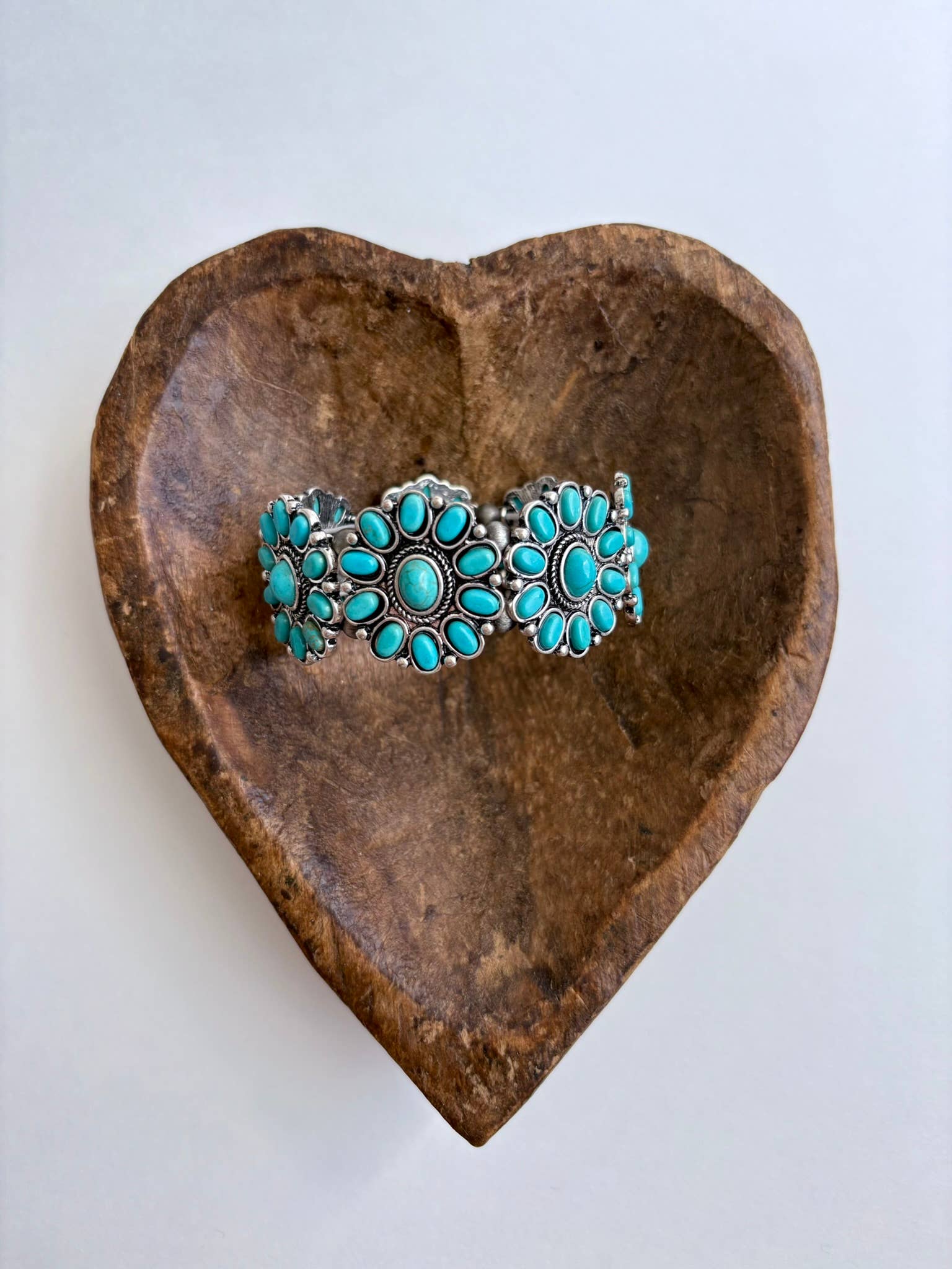 Western Concho Stone Stretch Bracelet