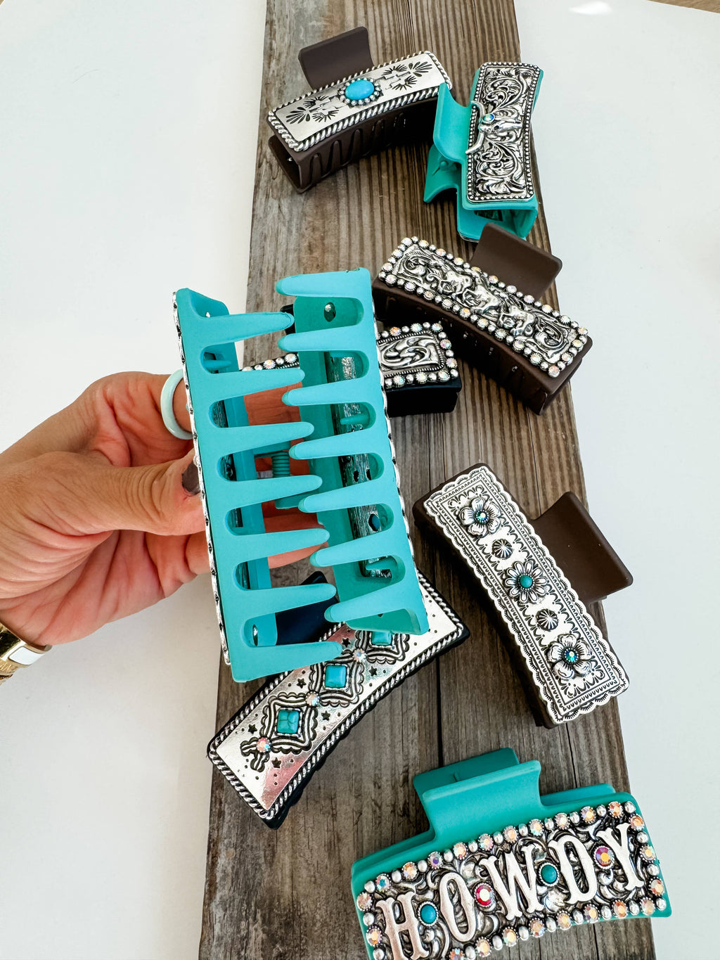 Large Western Hair Clip Claw