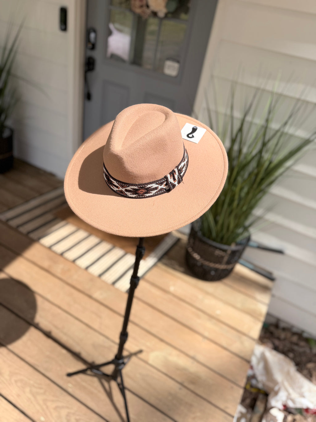 Beige Aztec Cowgirl Hat