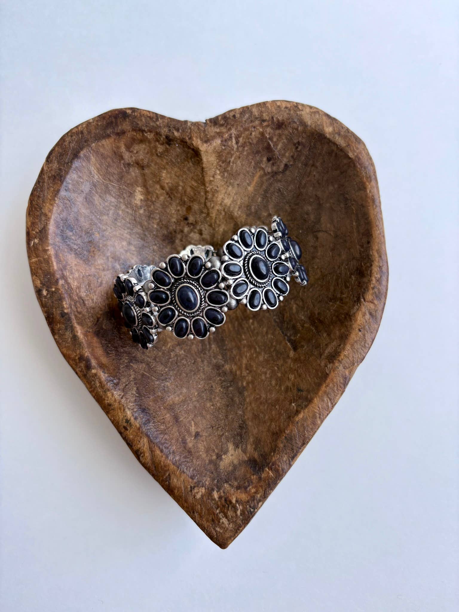 Western Concho Stone Stretch Bracelet