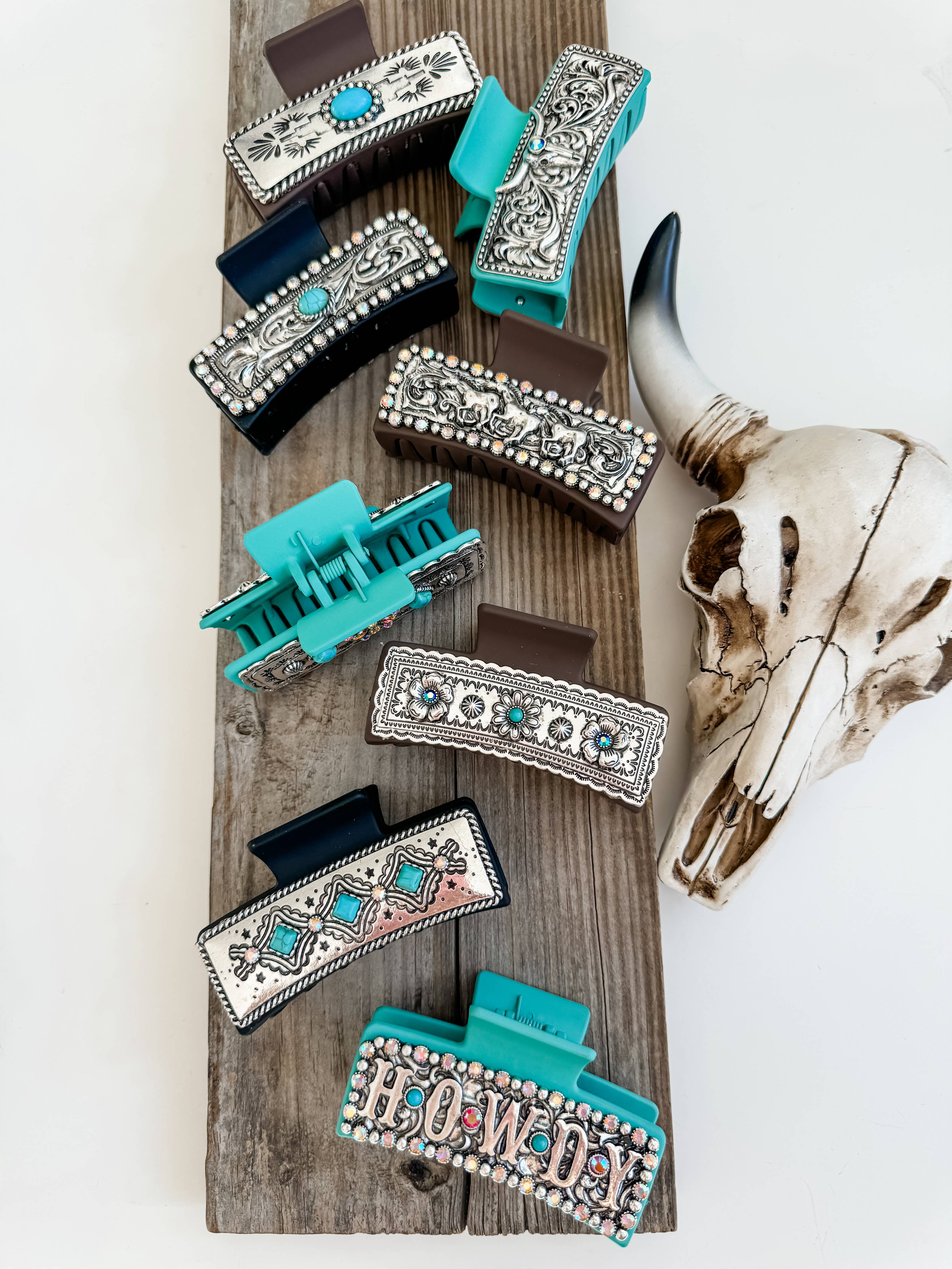 Large Western Hair Clip Claw