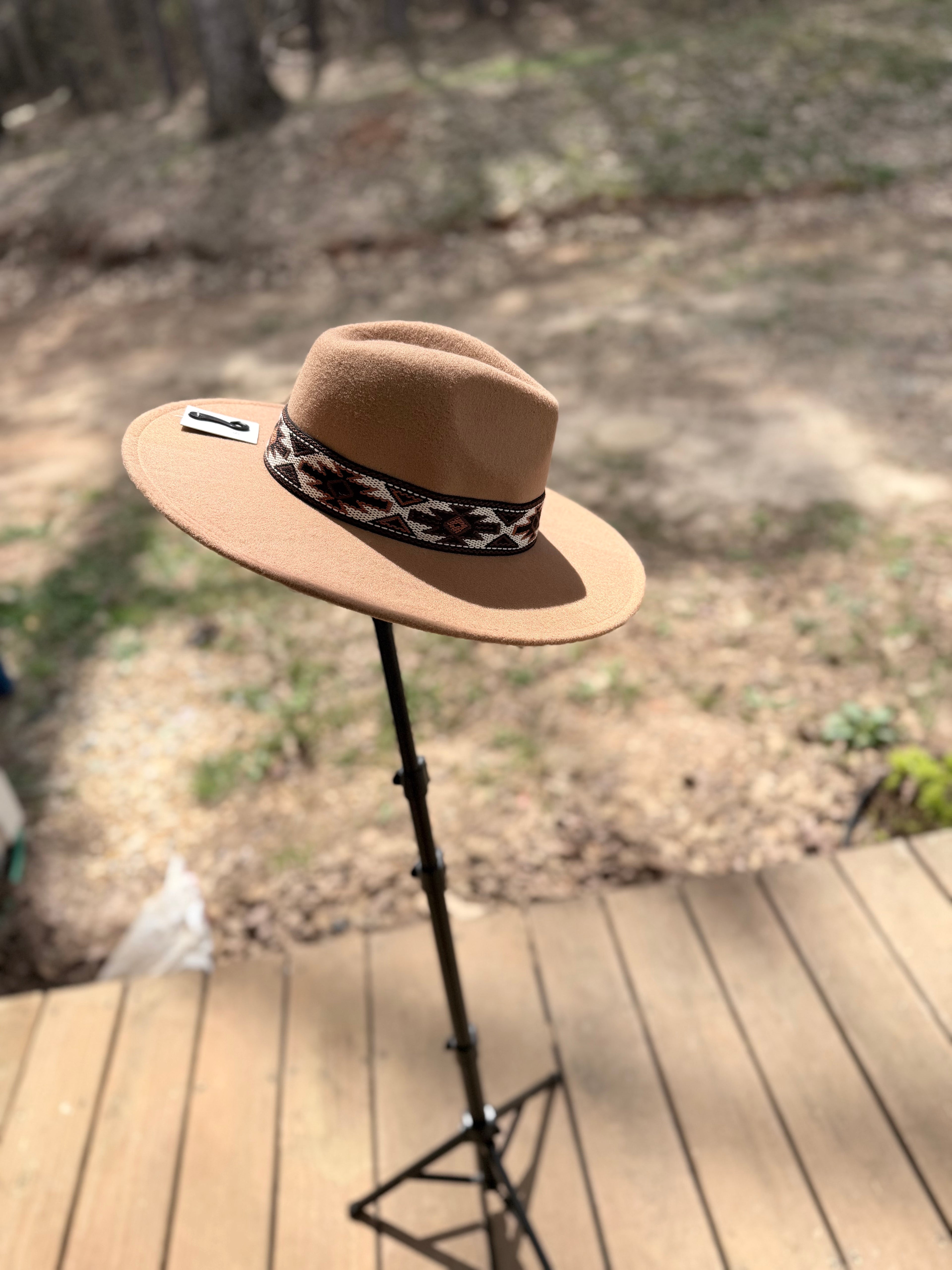 Beige Aztec Cowgirl Hat