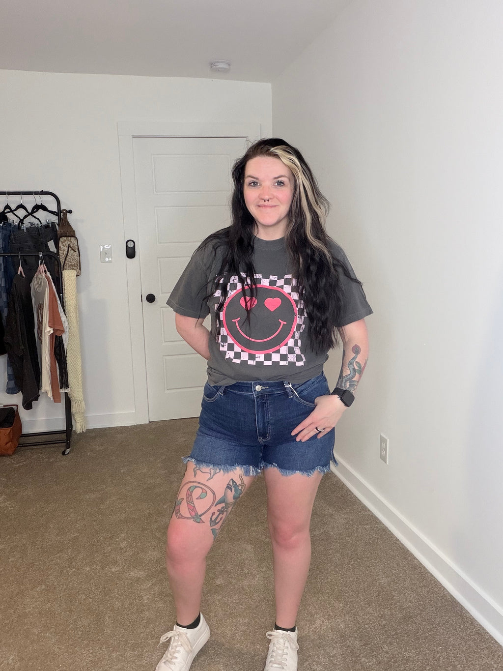 Kan Can USA High Rise Denim Shorts