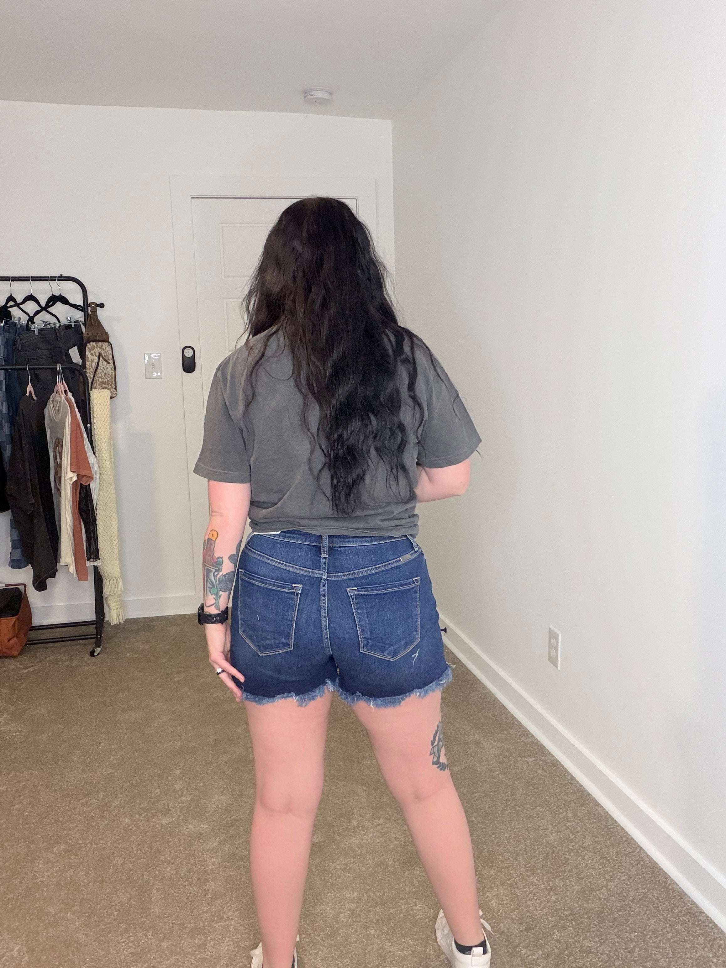 Kan Can USA High Rise Denim Shorts