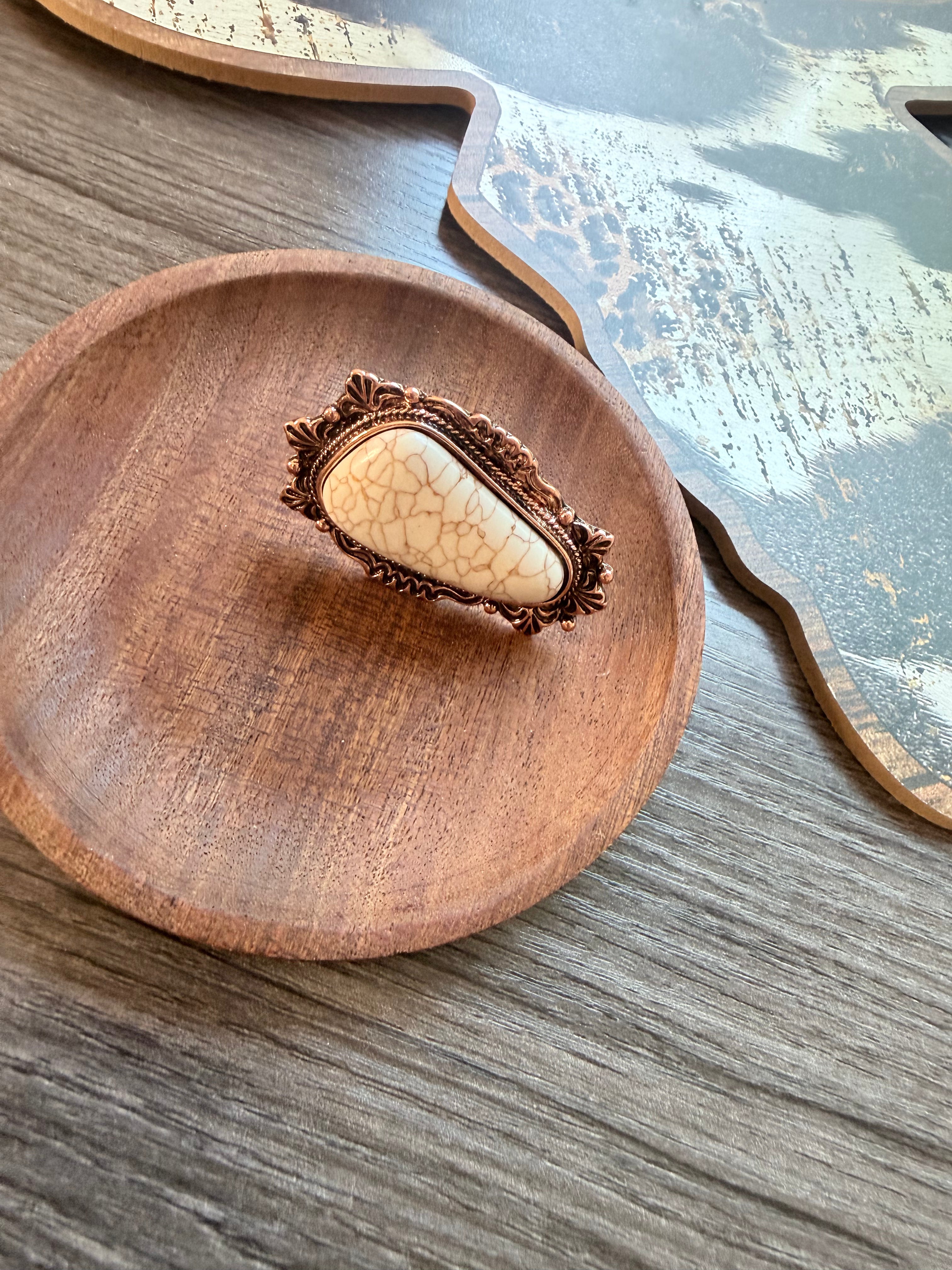 Oversized Western Navajo Statement Ring