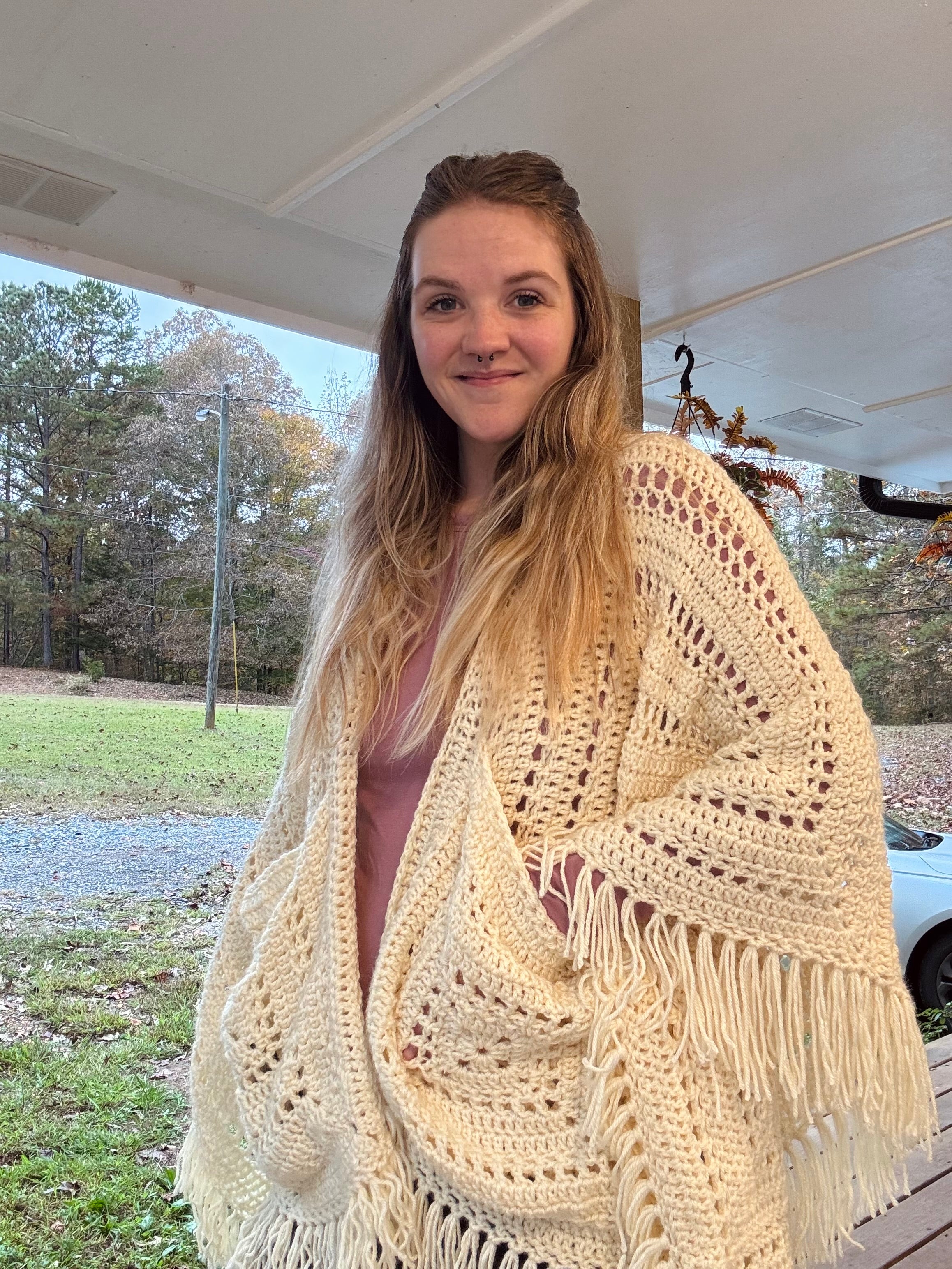 Hand Crochet Shawl