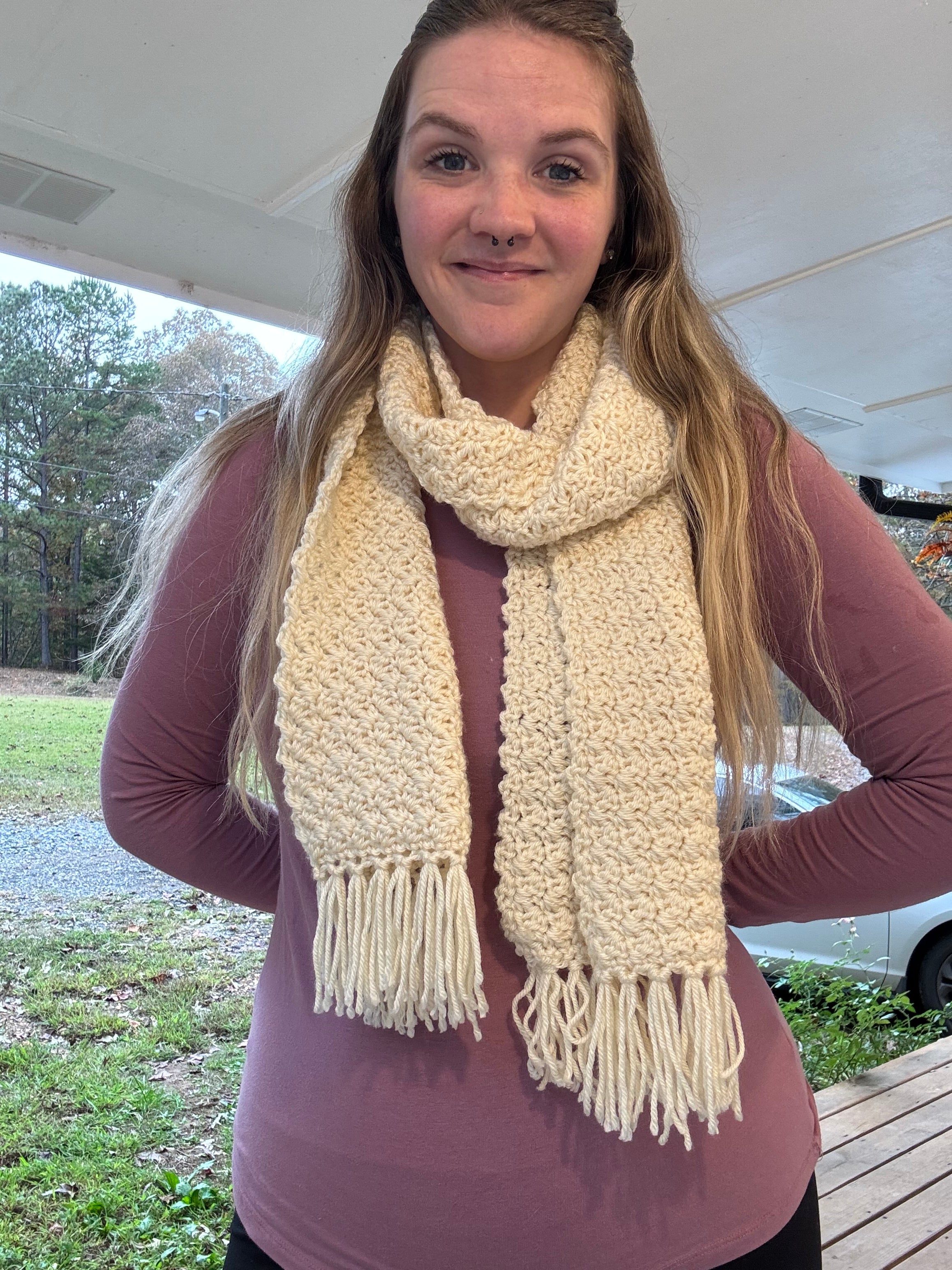 Hand Crochet Scarf