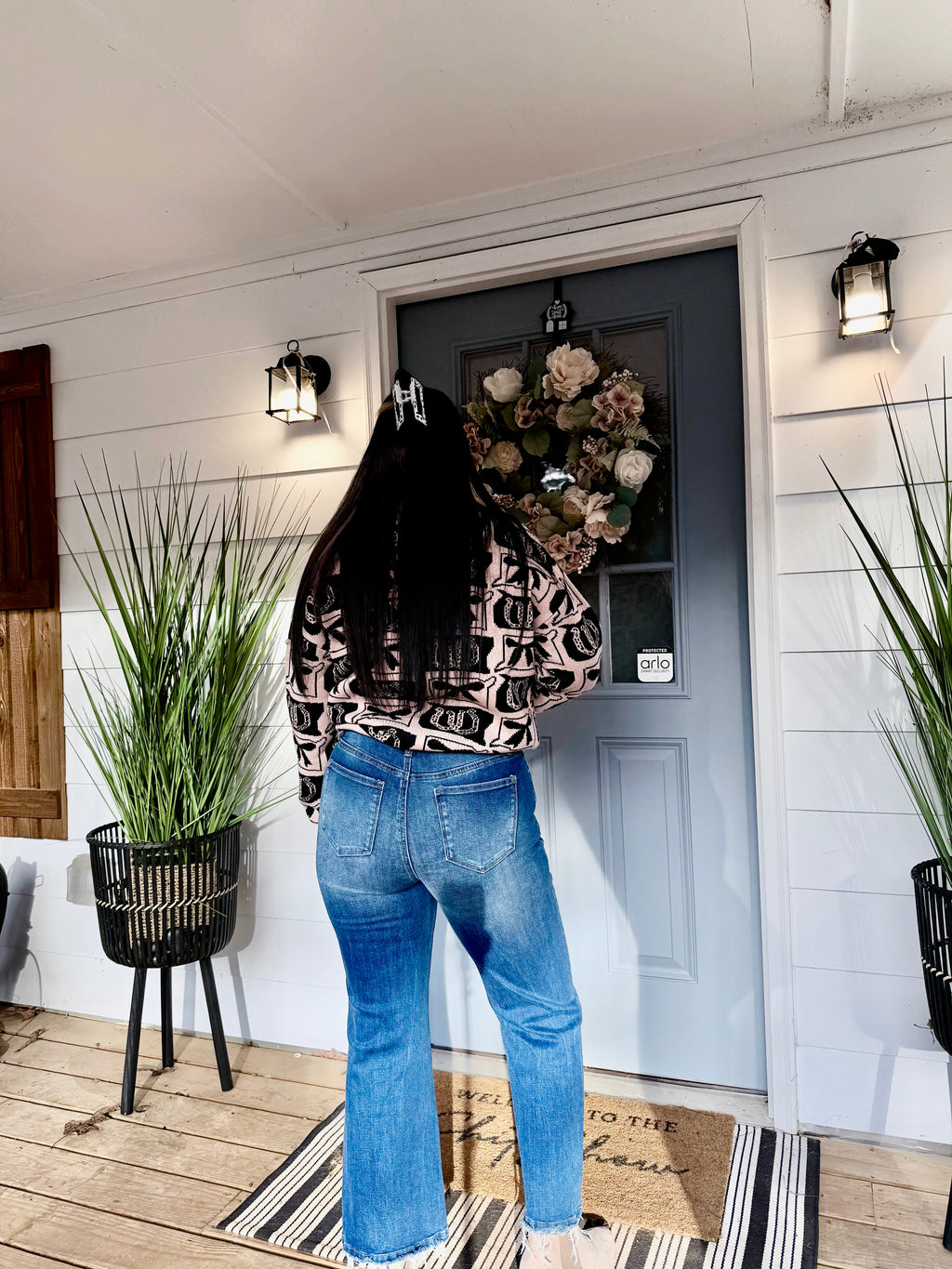 Sail Blue Mineral Wash Raw Hem High Waist Flared Jeans