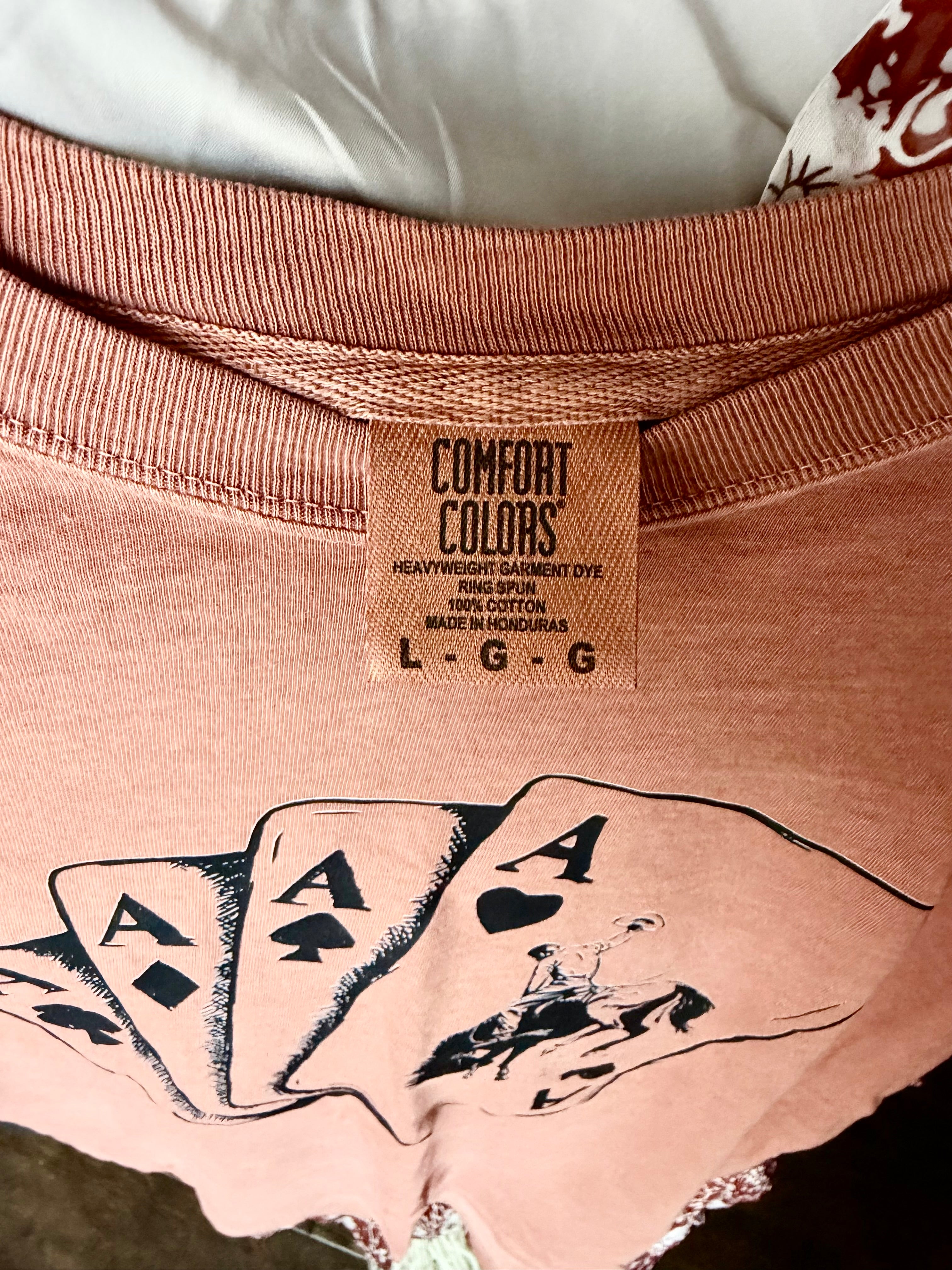 Western Playing Card Comfort Color Tee
