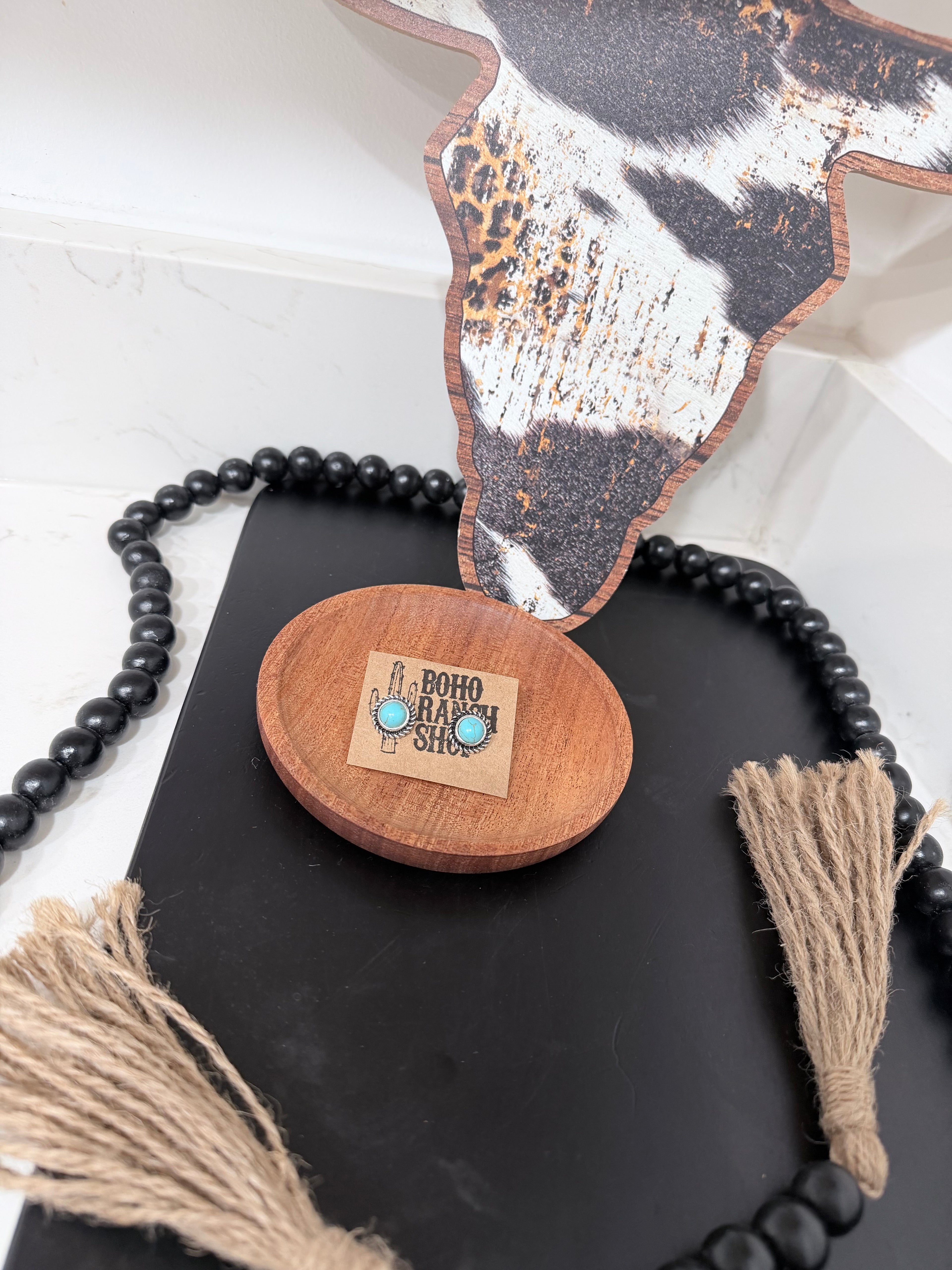 Western Turquoise Stud Earrings