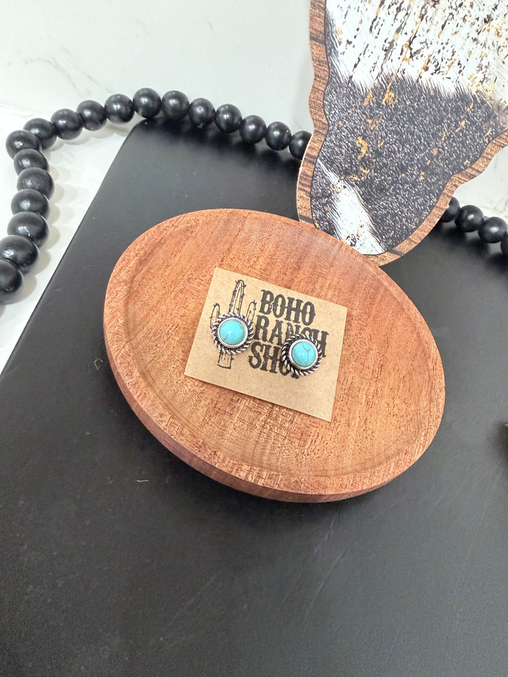 Western Turquoise Stud Earrings