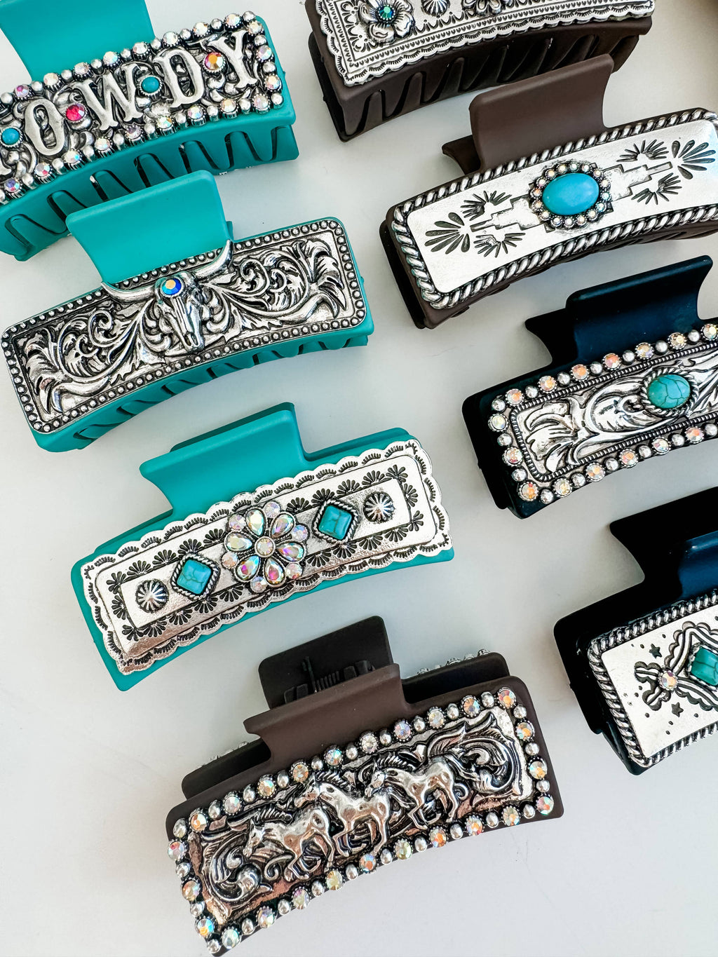 Large Western Hair Clip Claw