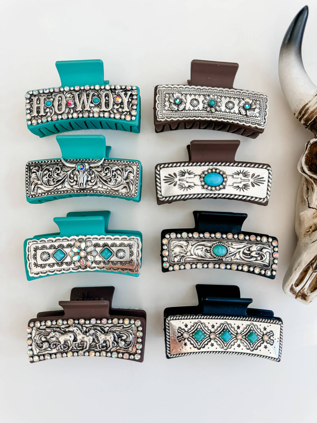 Large Western Hair Clip Claw