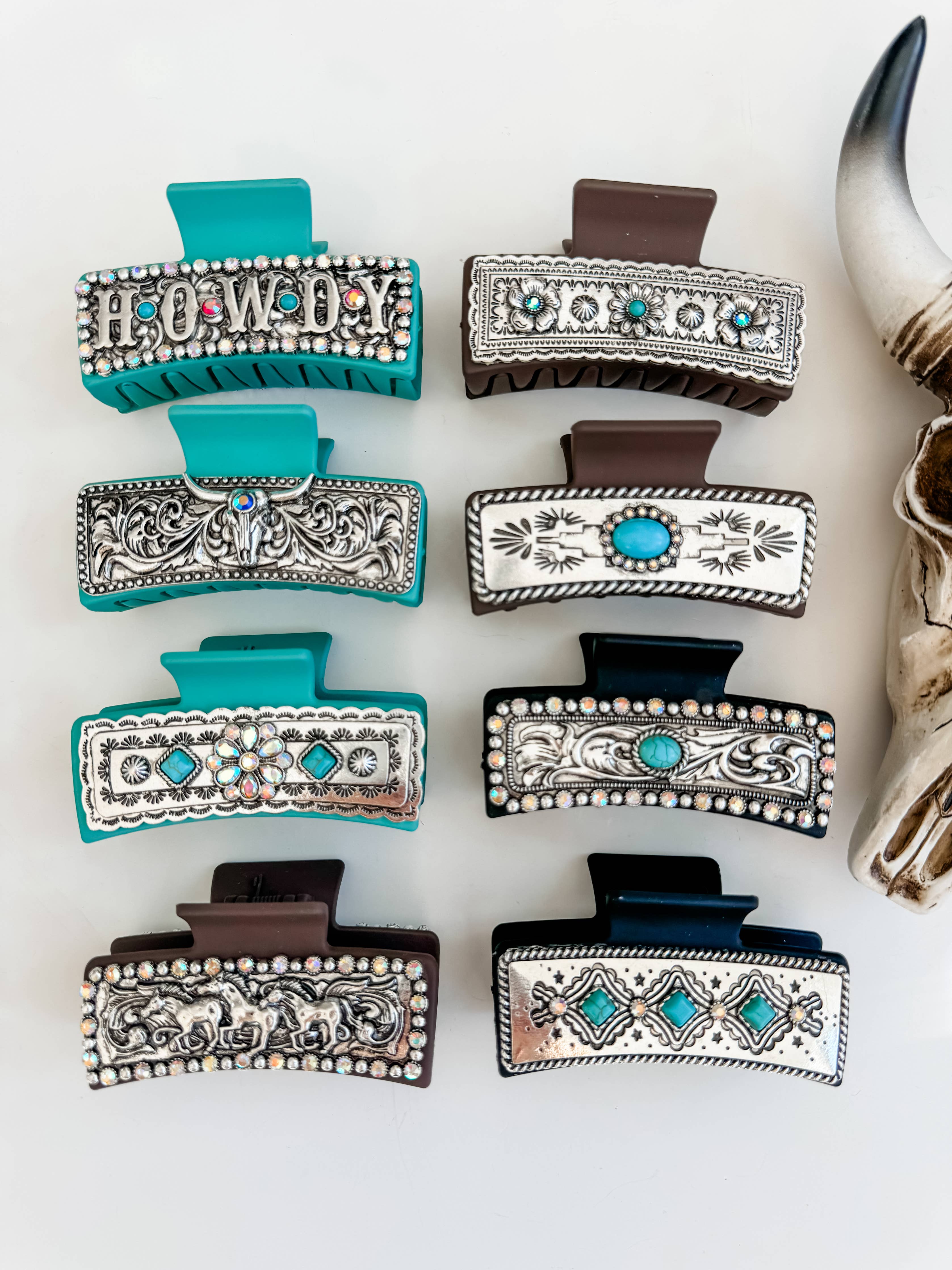 Large Western Hair Clip Claw