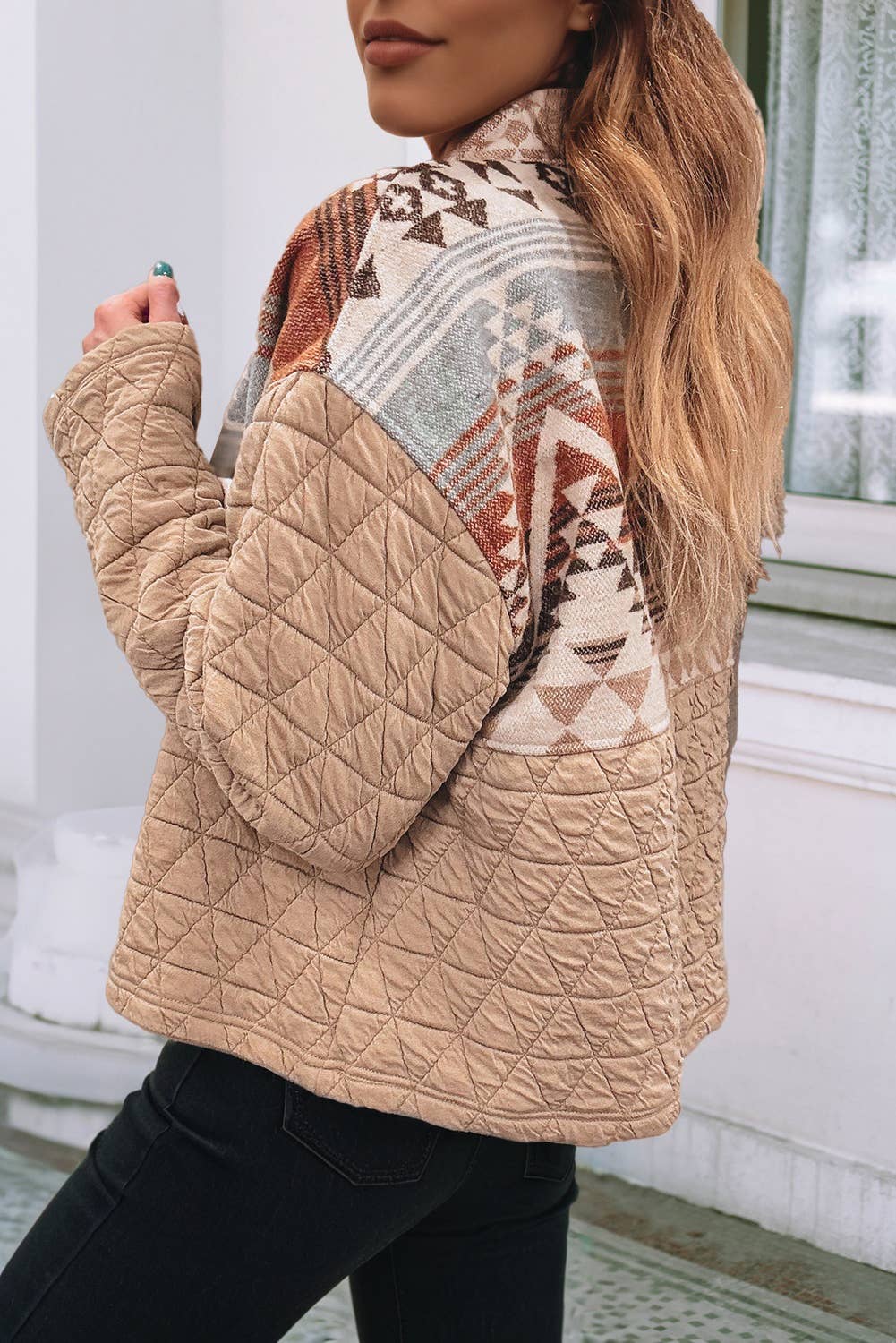 Quilted Patchwork Western Fashion Jacket